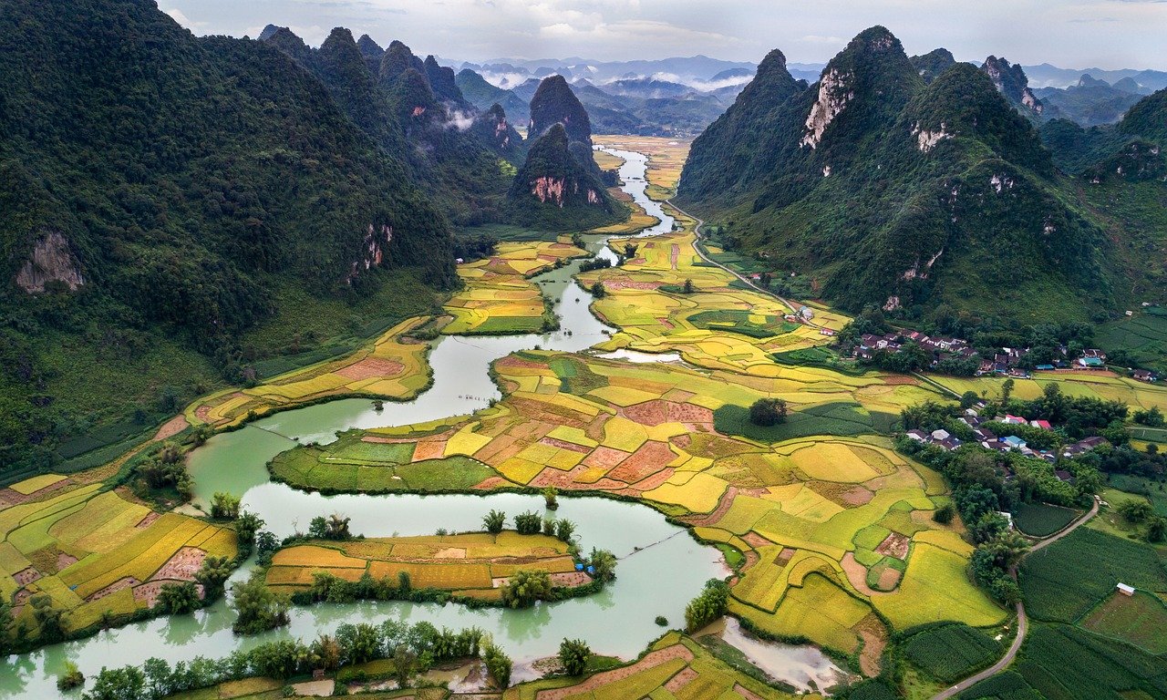 Vue paysage Vietnam