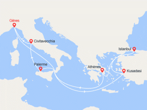 Croisière Turquie, Grèce, Sicile, Italie